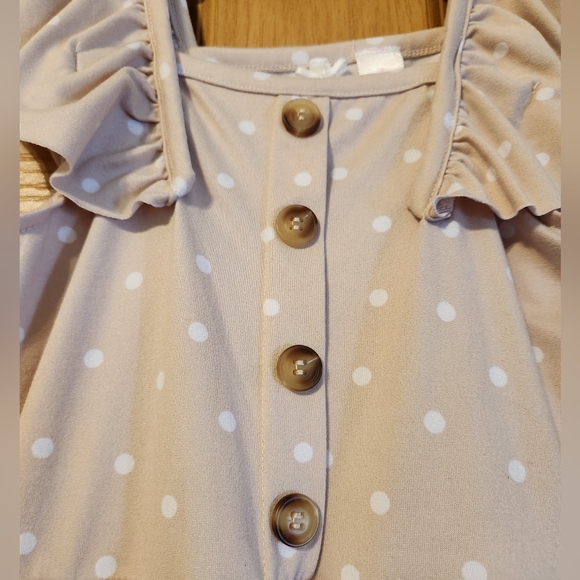 Trende Girl Pink Polka Dot Dress Girls size 7 - Picture 2 of 8